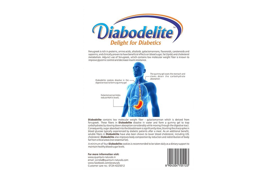 Diabodelite Multigrain Sugar Free Cookies With Fenugreek - Chocolate Flavour   Box  200 grams